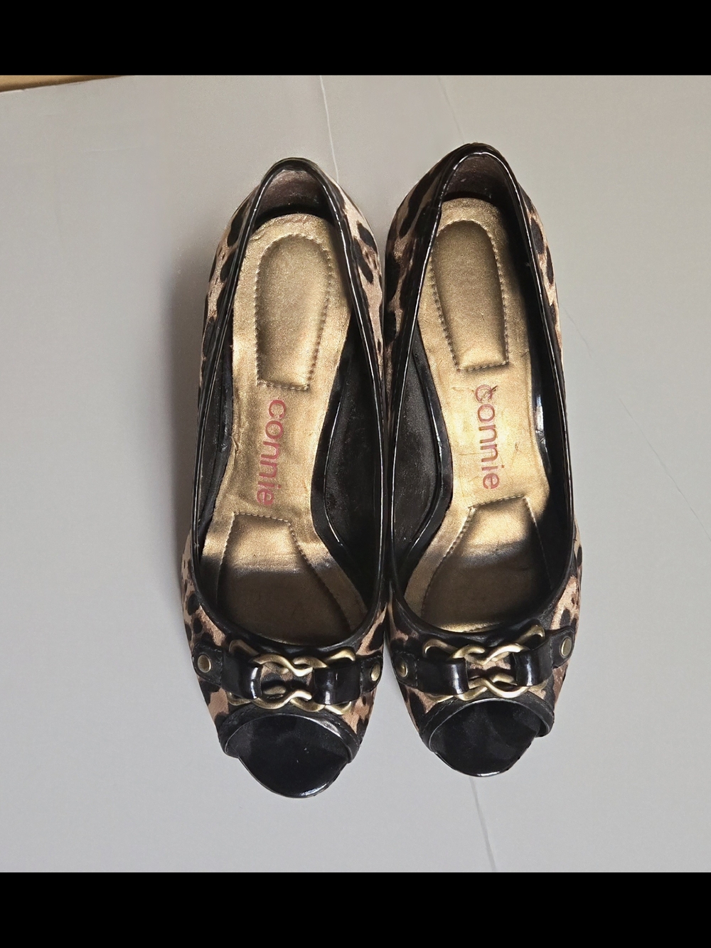 Connie leopard print heels